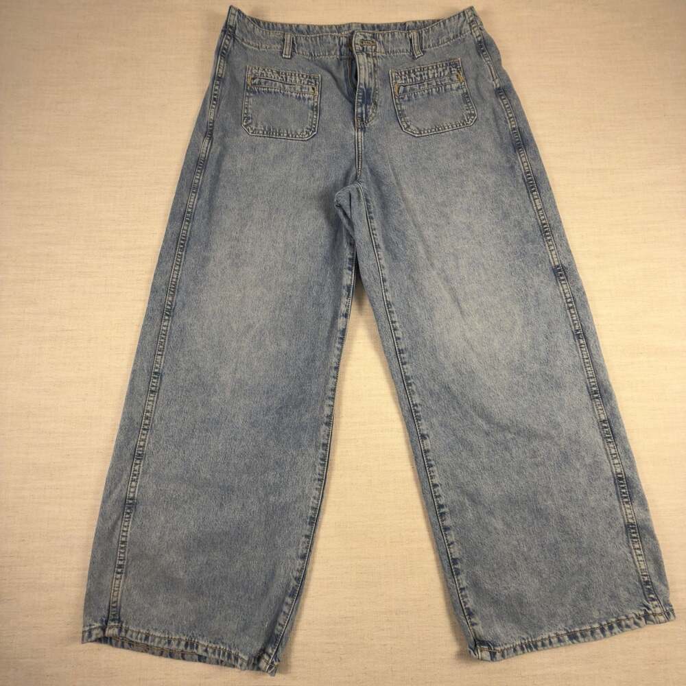 Old Navy High-Rise Baggy Wide Leg Jeans Size 14